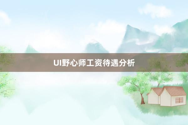 UI野心师工资待遇分析
